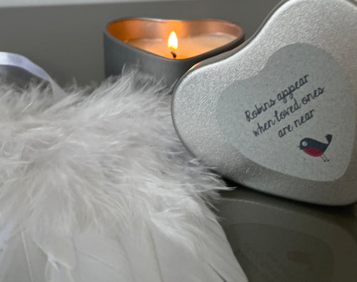 Robin remembrance candle