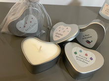 Christmas Heart Candles