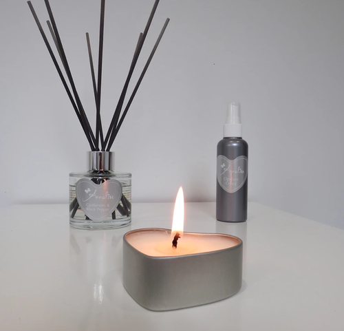 Heart Tin Candle