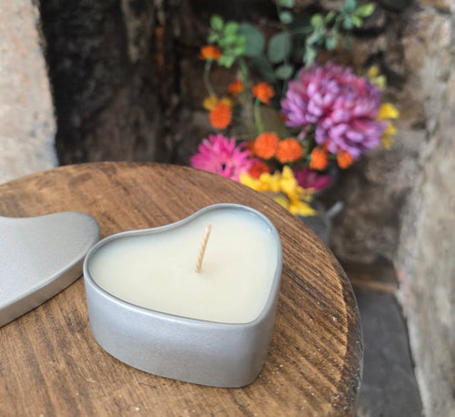 Heart Tin Candle