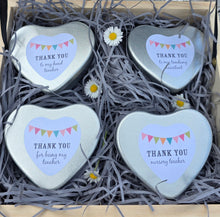 Thank you nursery teacher heart candle