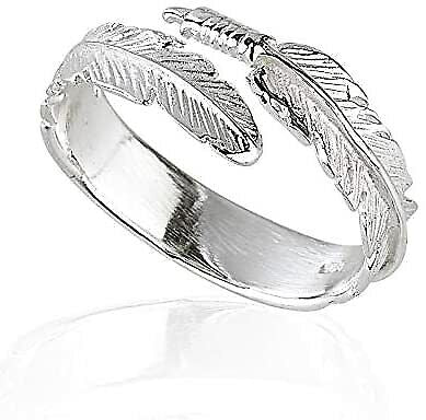 Silver Feather ring