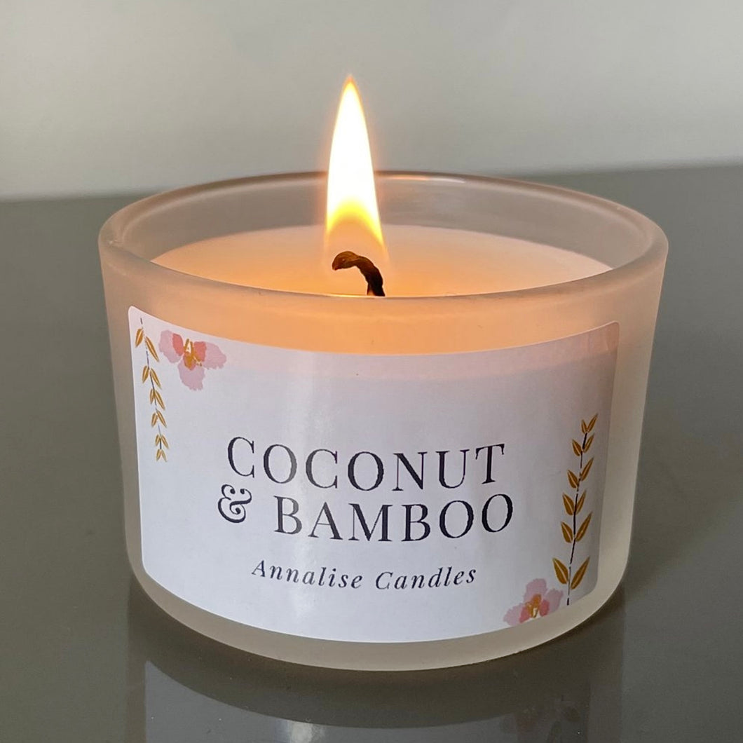 Mini Candle In Coconut & Bamboo